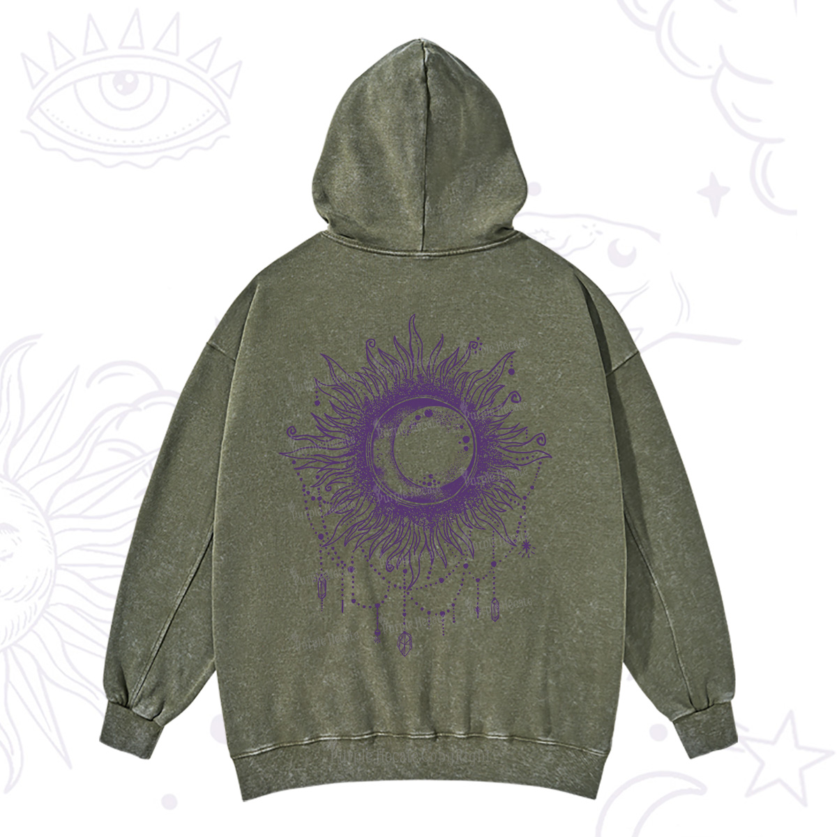 Purplehecate Starry Eye Washed Hoodie