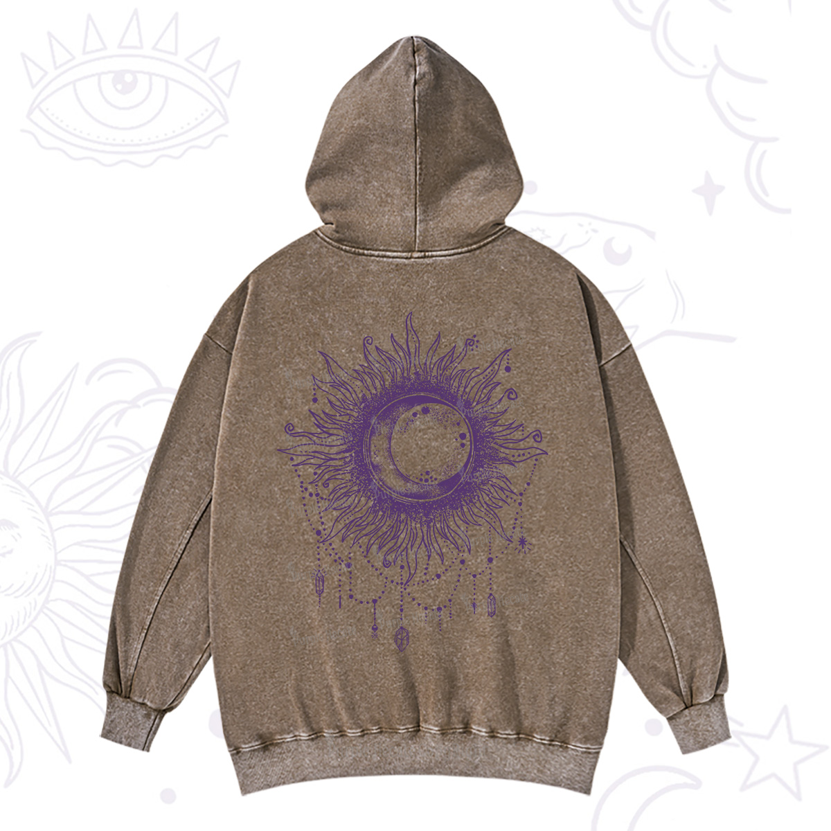 Purplehecate Starry Eye Washed Hoodie
