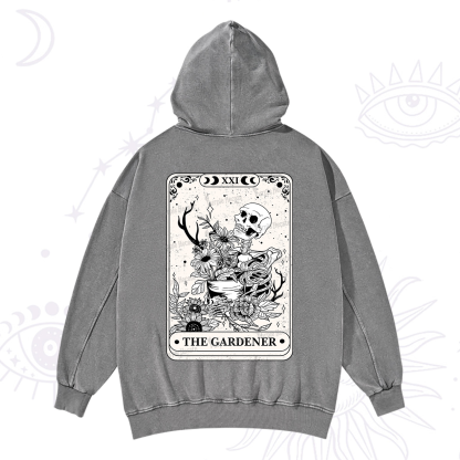 Purplehecate The Gardener Tarot Washed Hoodie