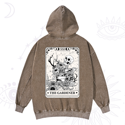 Purplehecate The Gardener Tarot Washed Hoodie