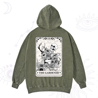 Purplehecate The Gardener Tarot Washed Hoodie