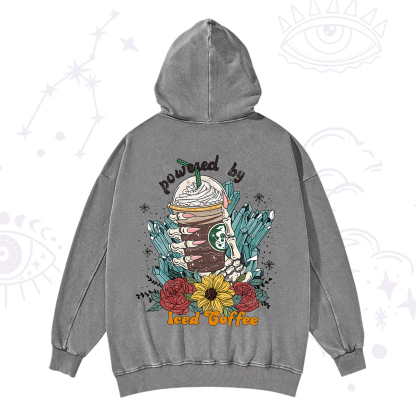 Purplehecate Powered By Ice Coffee Washed Hoodie