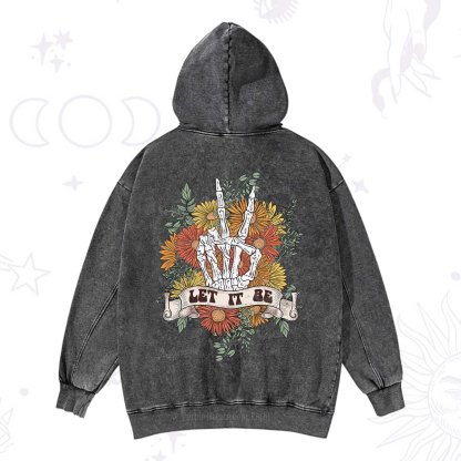 Purplehecate Letting Go Bravely Washed Hoodie