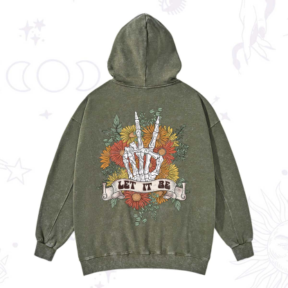 Purplehecate Letting Go Bravely Washed Hoodie