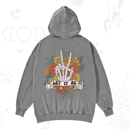 Purplehecate Letting Go Bravely Washed Hoodie