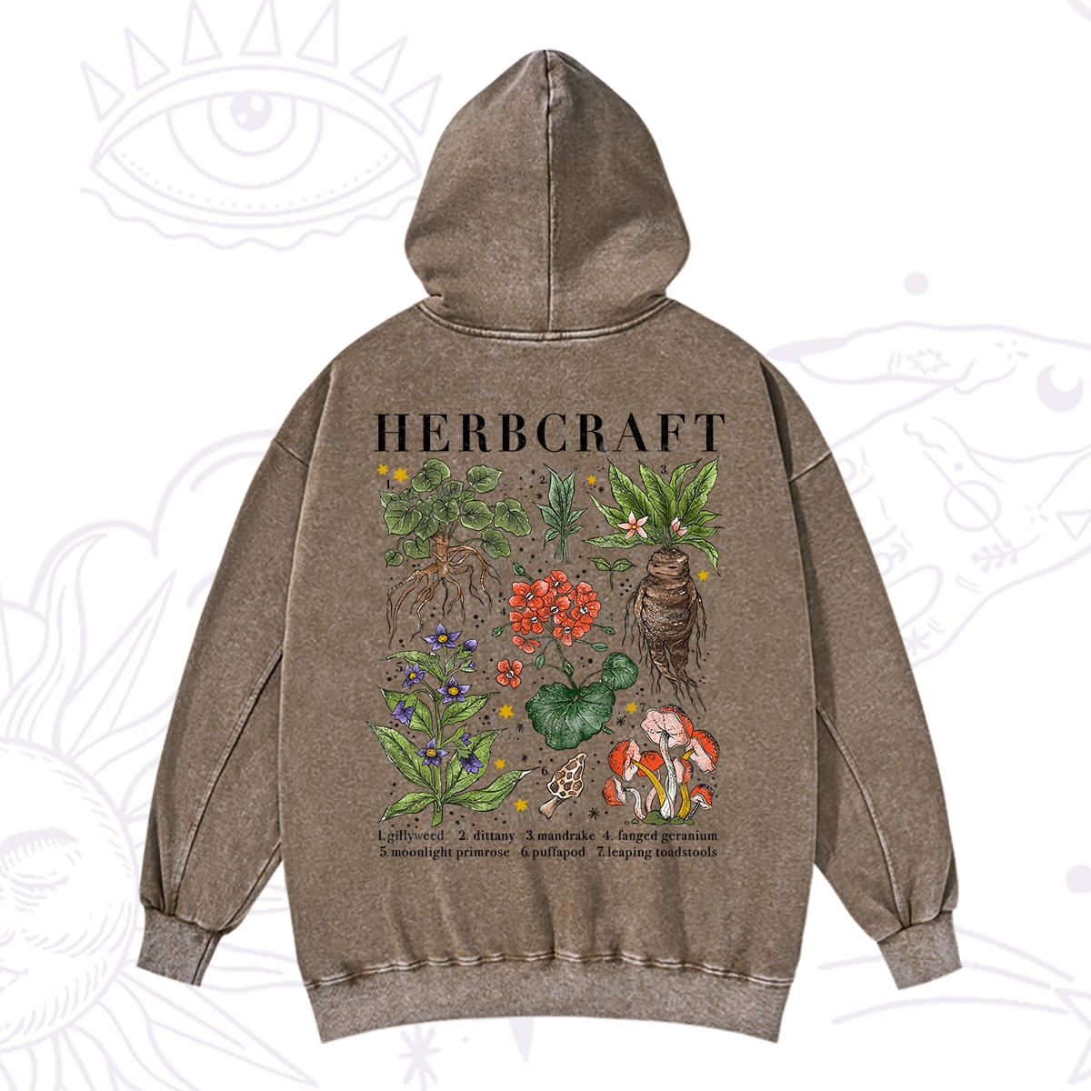 Purplehecate Magical Herbcraft Washed Hoodie