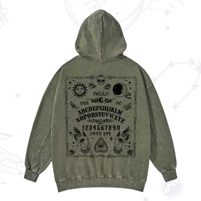 Purplehecate Ouija Board Washed Hoodie