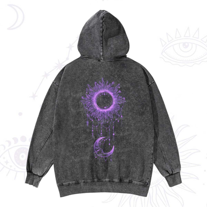 Purplehecate Radiance Of Sun And Moon Washed Hoodie