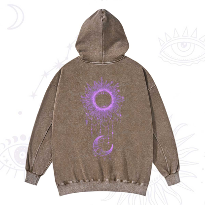 Purplehecate Radiance Of Sun And Moon Washed Hoodie