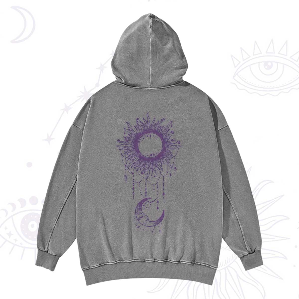Purplehecate Radiance Of Sun And Moon Washed Hoodie