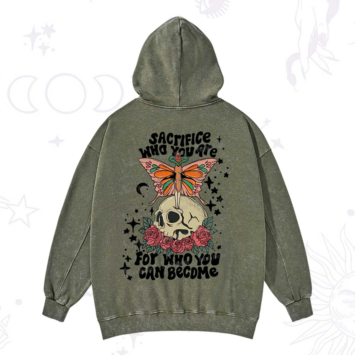 Purplehecate For Who You Can Become Washed Hoodie