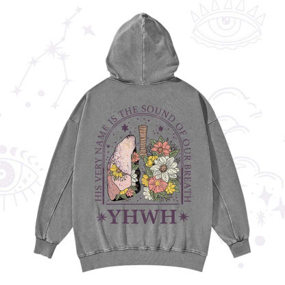 Purplehecate His Very Name Is The Sound Of Our Breath Washed Hoodie