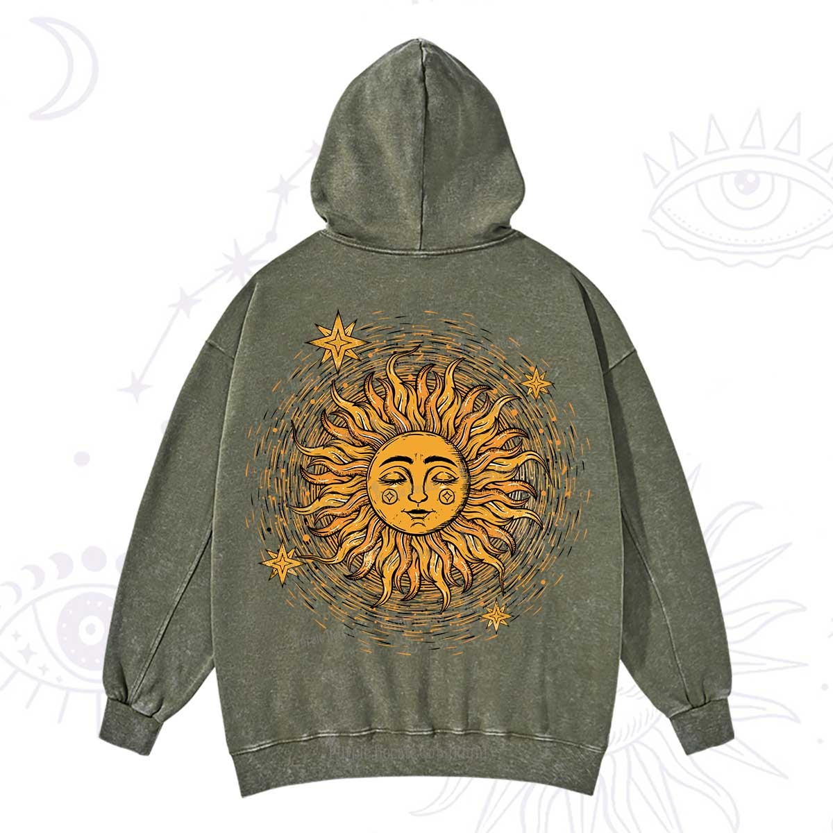 Purplehecate Celestial Sun Washed Hoodie