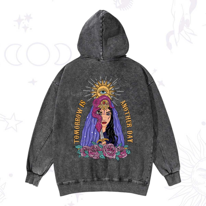 Purplehecate Prophetic Eye Witch Washed Hoodie