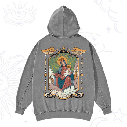Purplehecate The Lady Of the Rosary Washed Hoodie