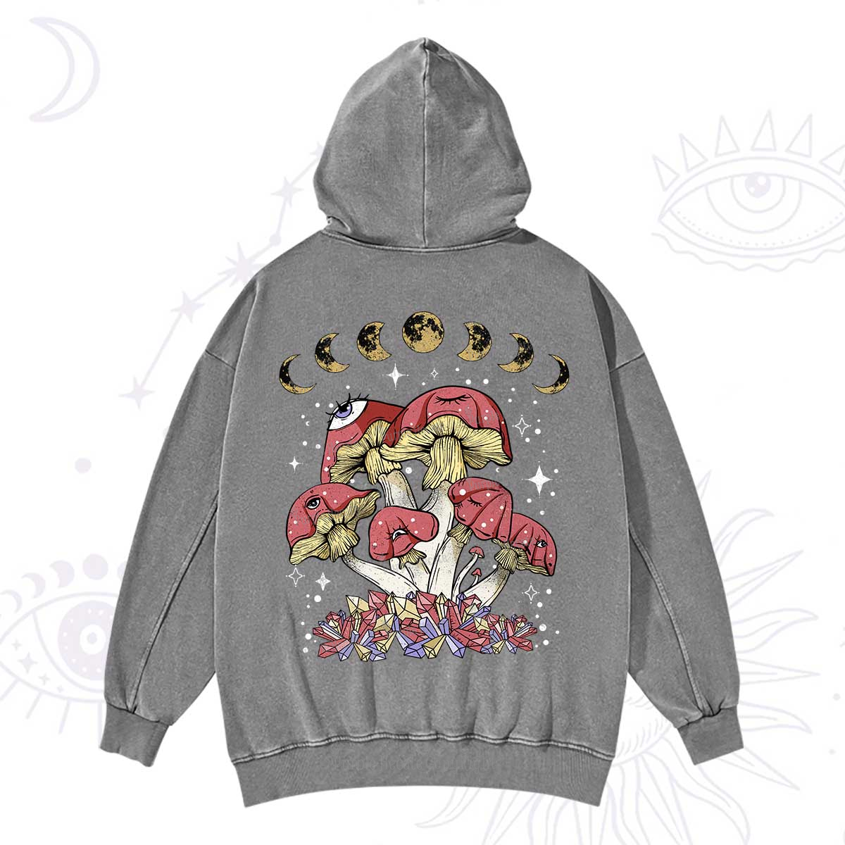 Purplehecate Magic Mushroom Washed Hoodie