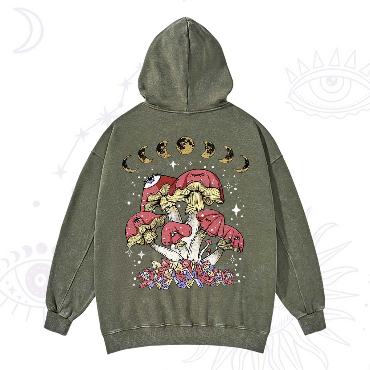 Purplehecate Magic Mushroom Washed Hoodie