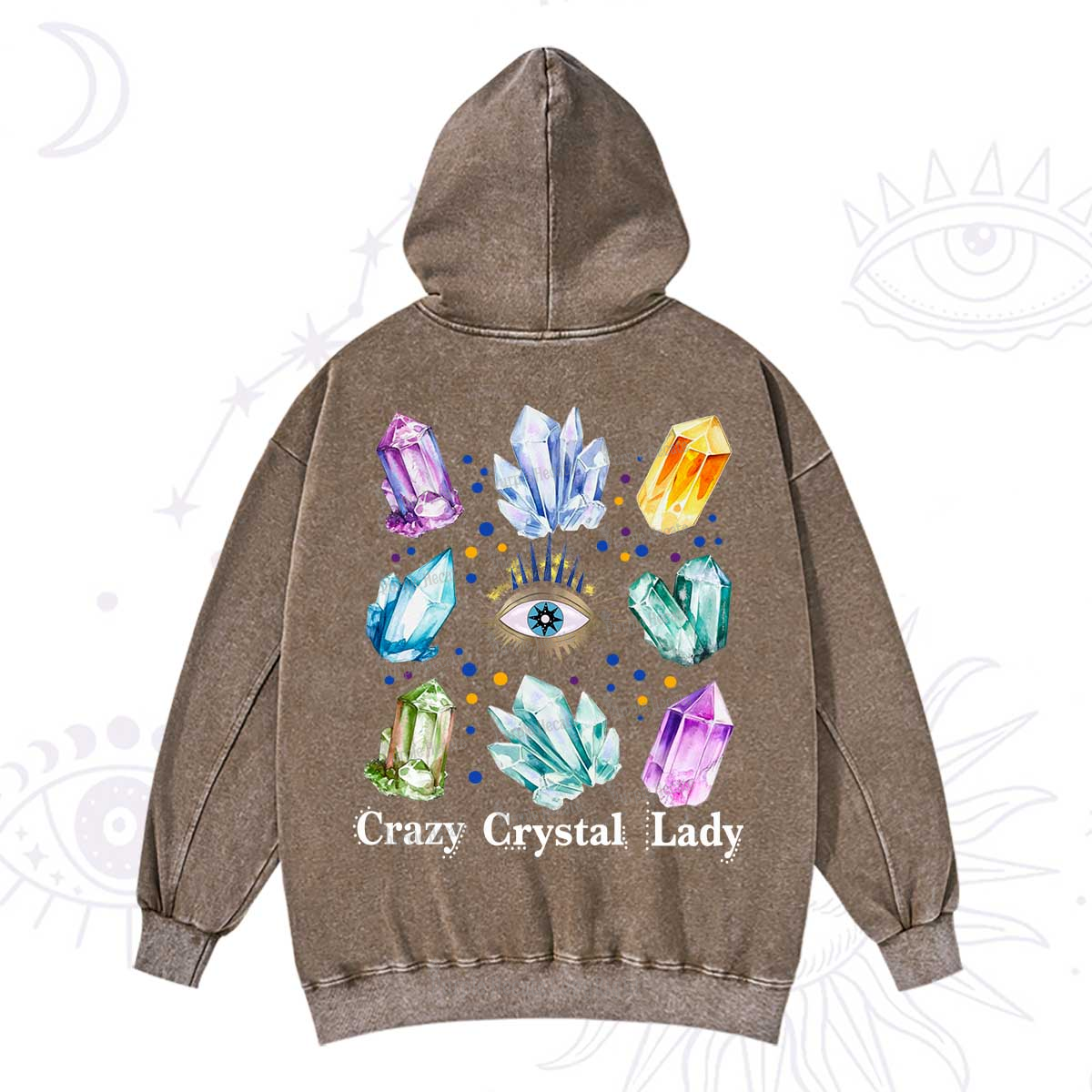 Purplehecate Crysral Lady Washed Hoodie
