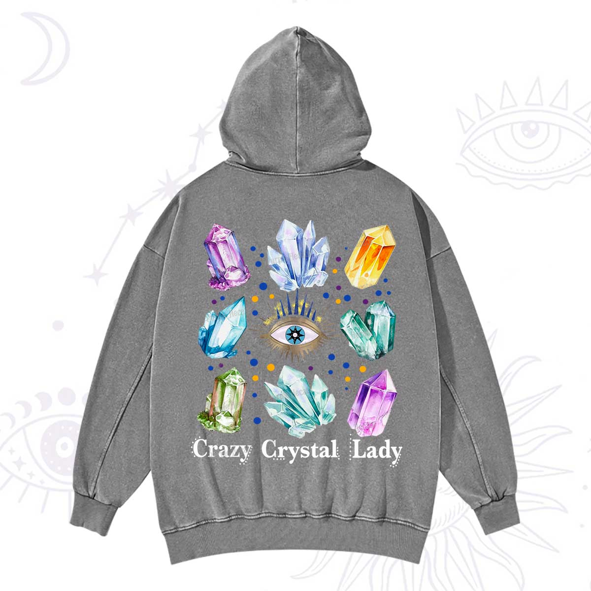 Purplehecate Crysral Lady Washed Hoodie