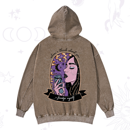 Purplehecate When I Think About You Washed Hoodie