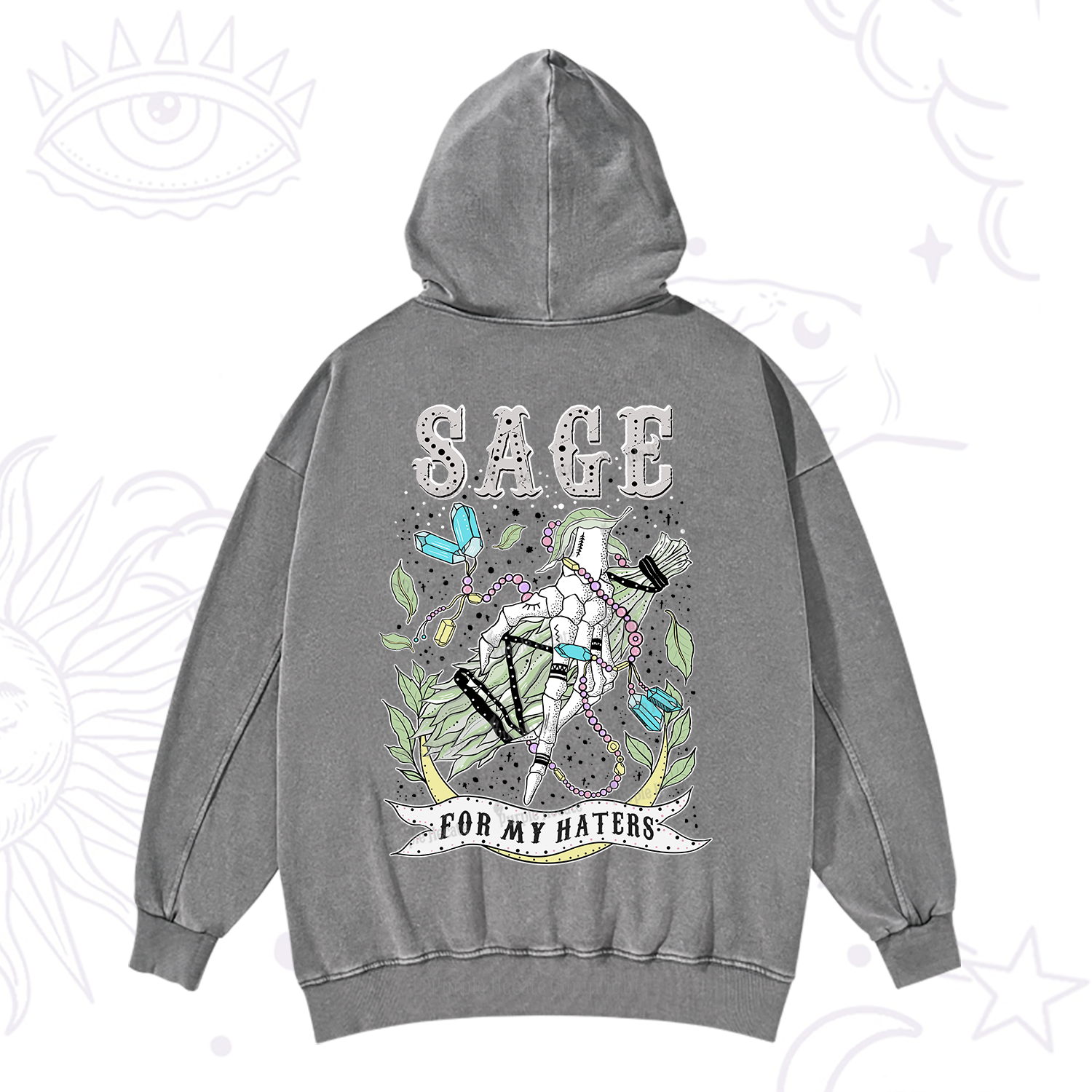 Purplehecate Sage For My Haters Washed Hoodie