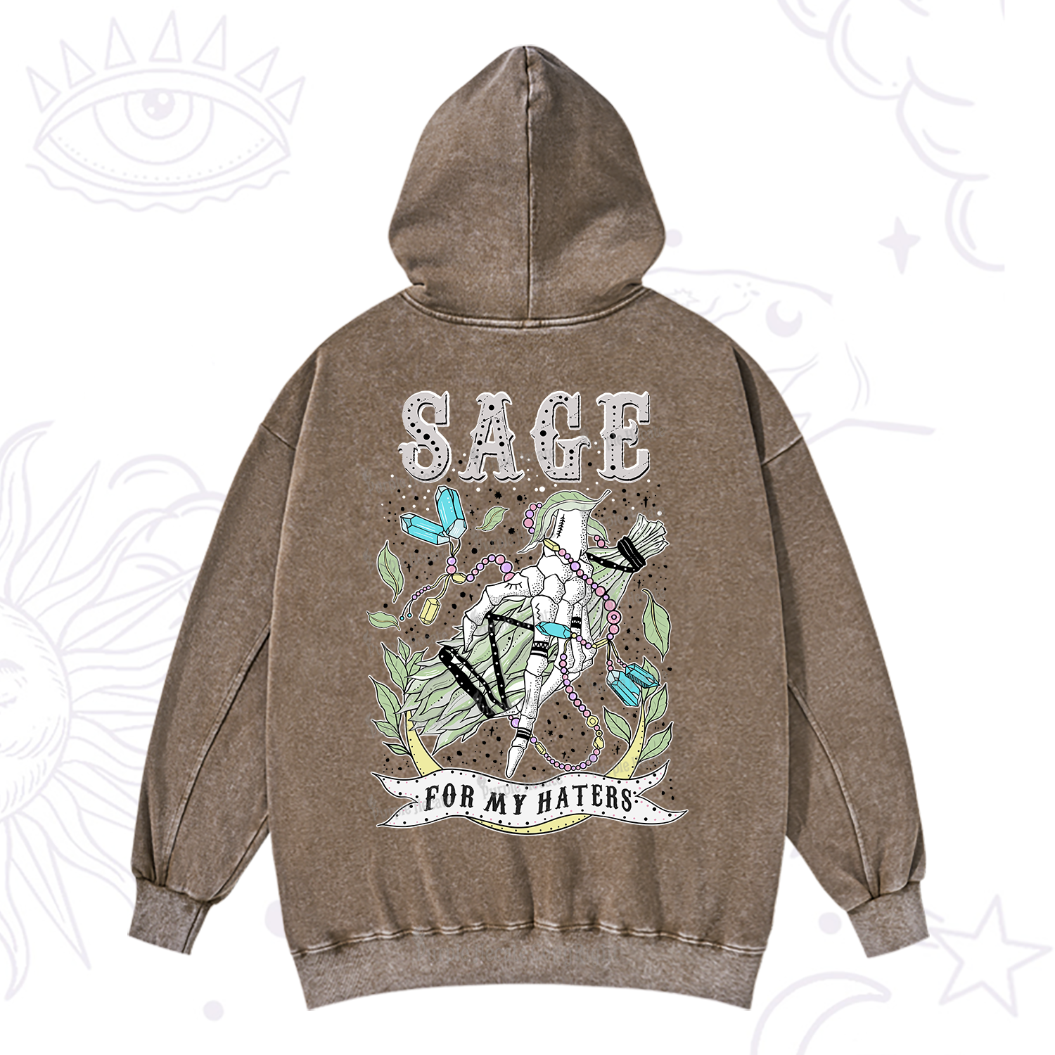 Purplehecate Sage For My Haters Washed Hoodie