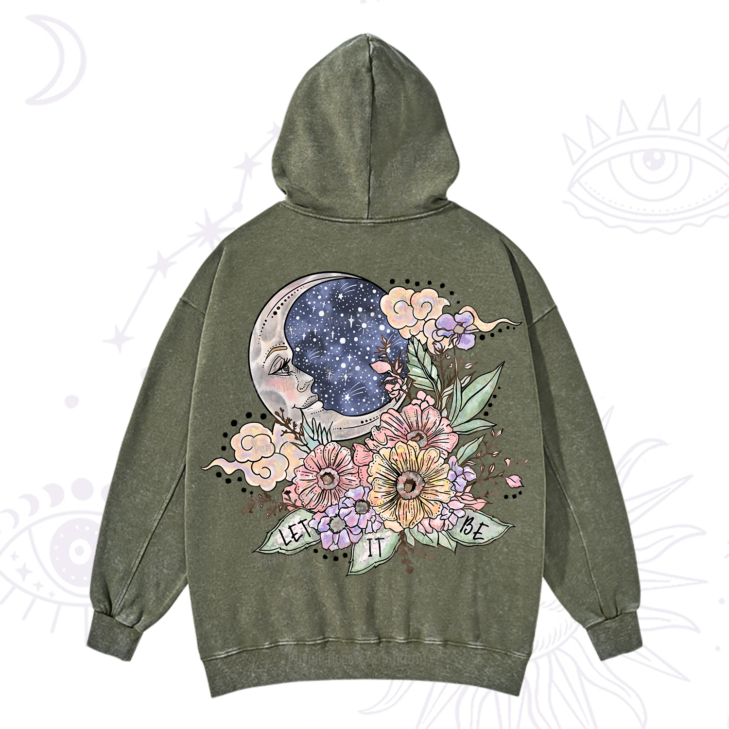 Purplehecate Let It Be Washed Hoodie