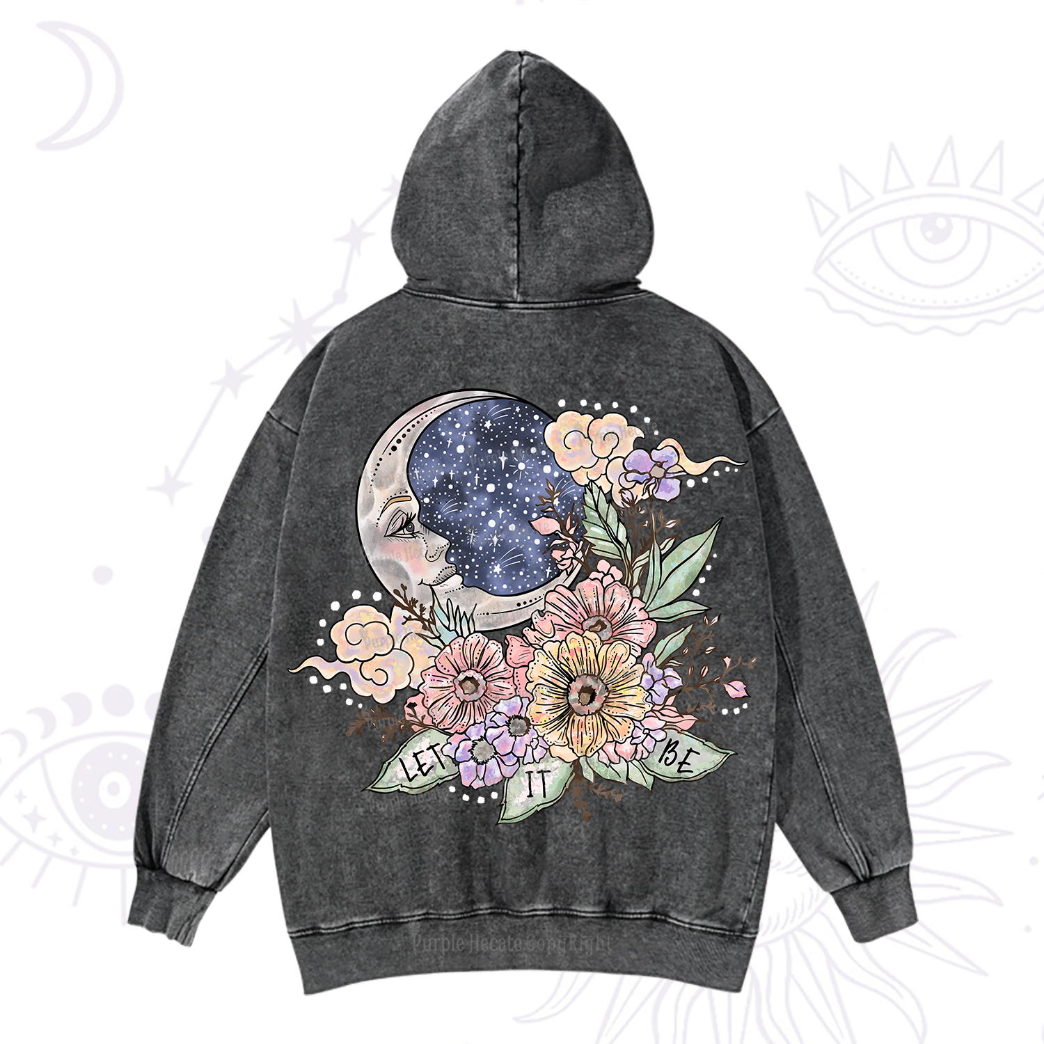 Purplehecate Let It Be Washed Hoodie
