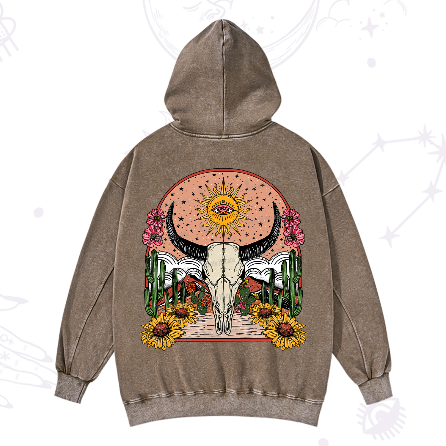 Purplehecate Desert Bloom Washed Hoodie