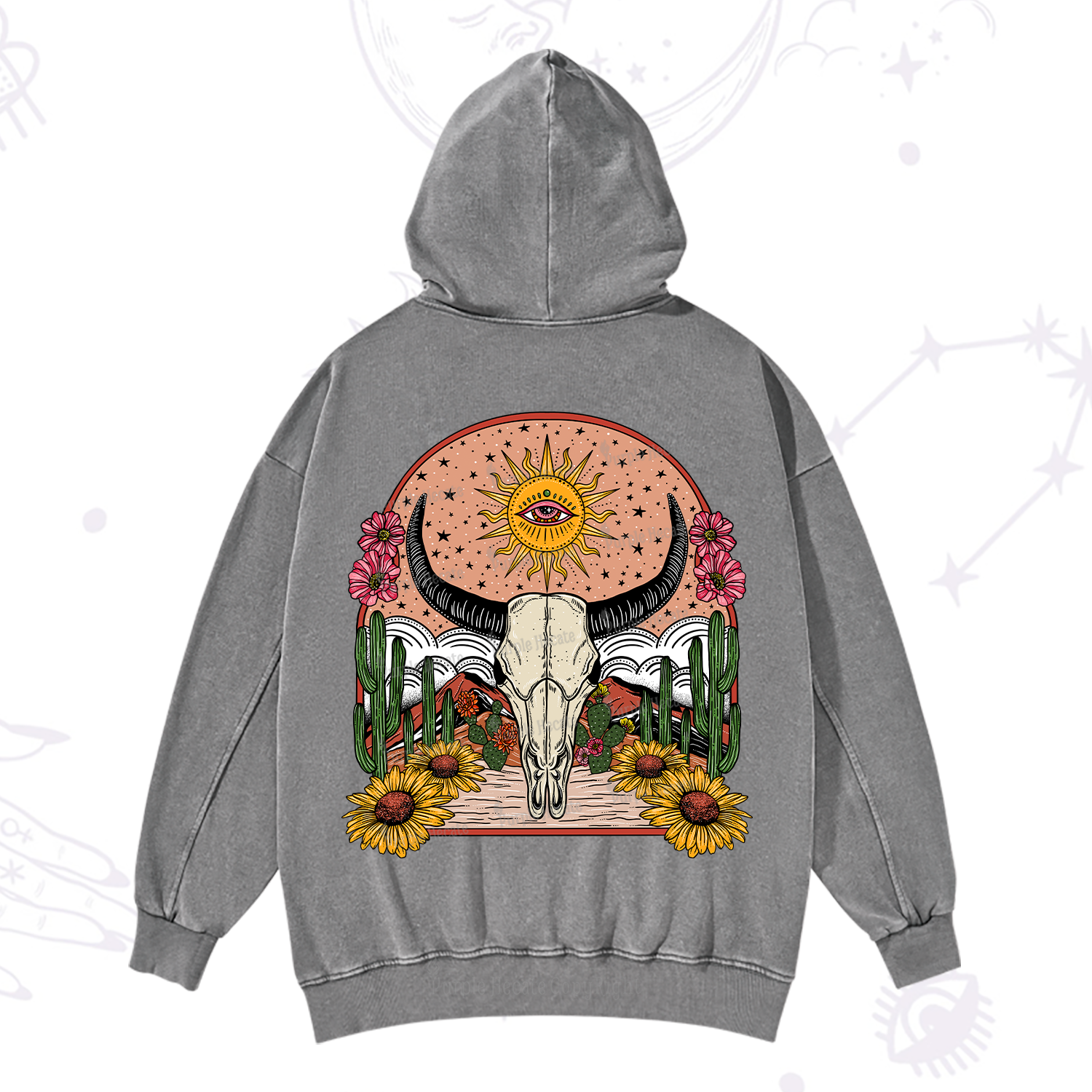 Purplehecate Desert Bloom Washed Hoodie