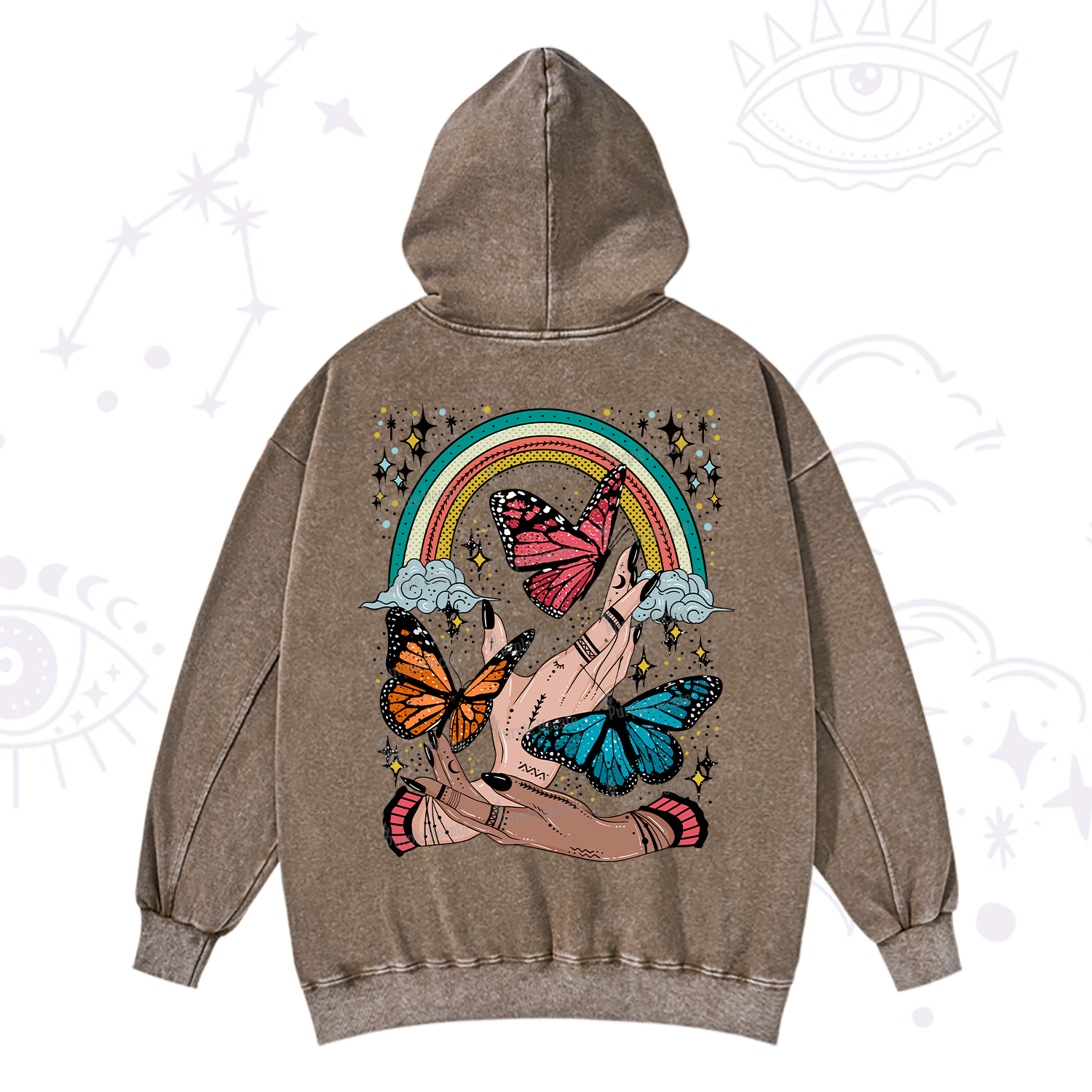 Purplehecate Metamorphoses Washed Hoodie