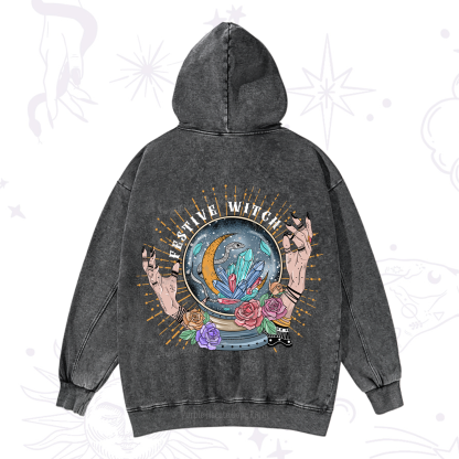 Purplehecate Festive Witch Washed Hoodie