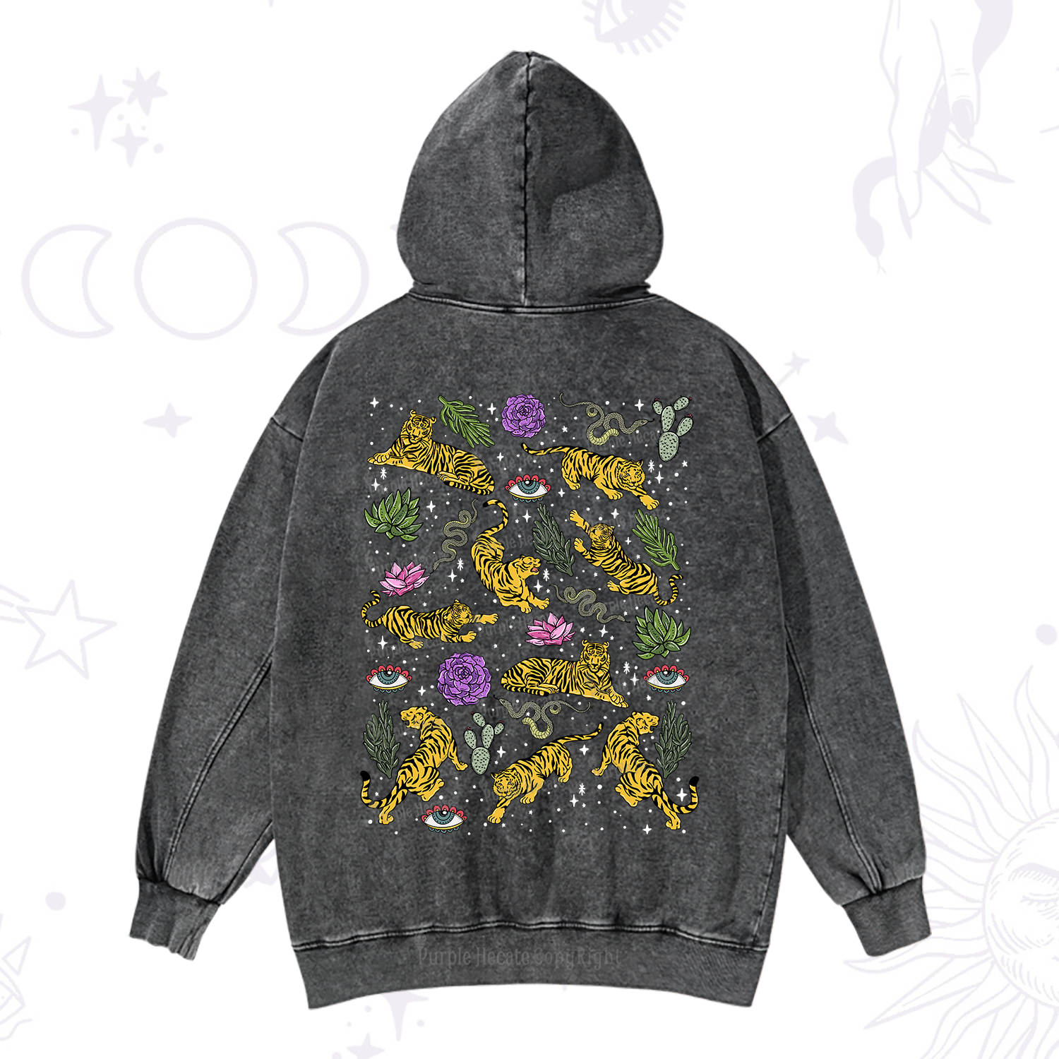 Purplehecate Desert Tiger Washed Hoodie