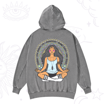 Purplehecate Today I'm Going To Manifest Washed Hoodie