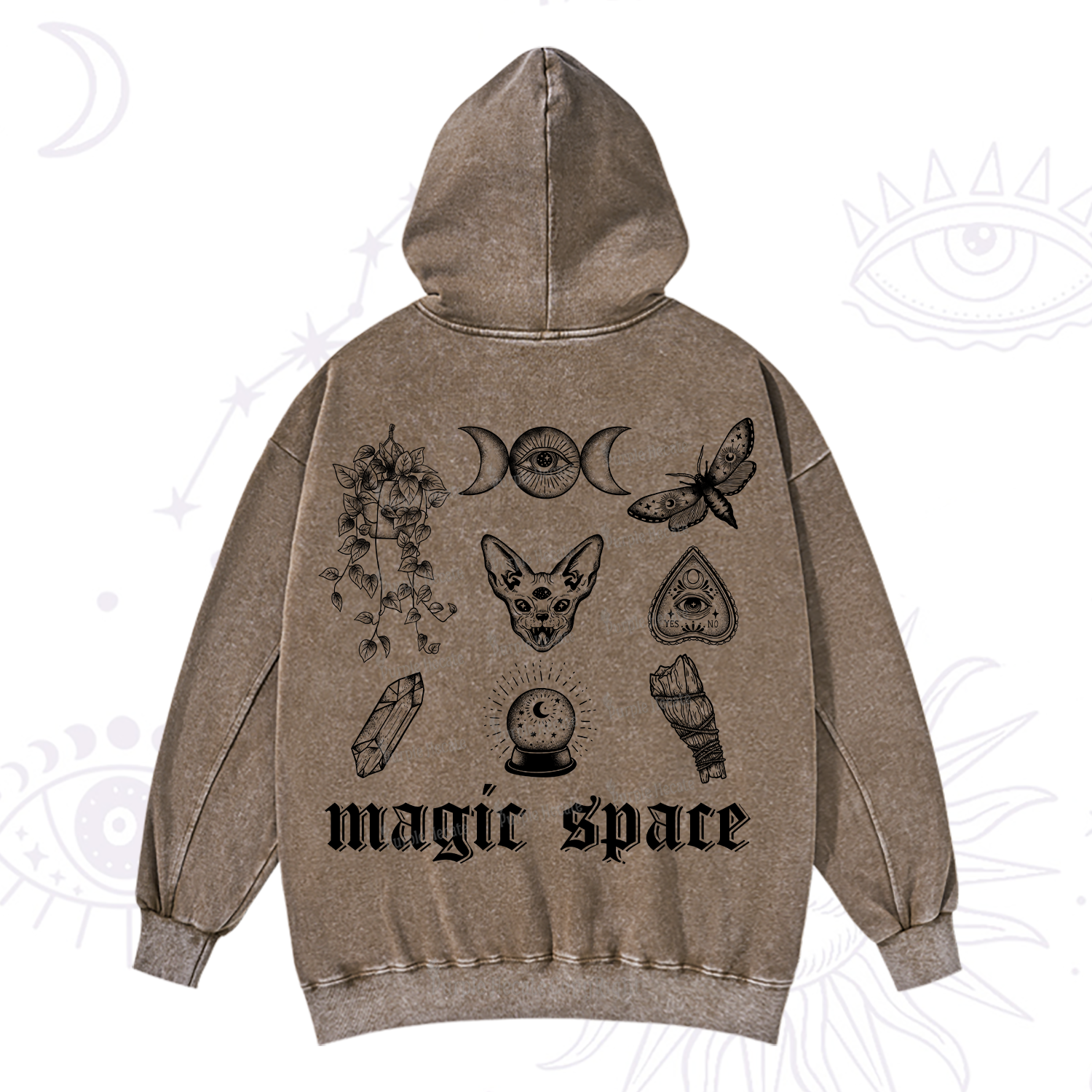 Purplehecate Magic Space Washed Hoodie