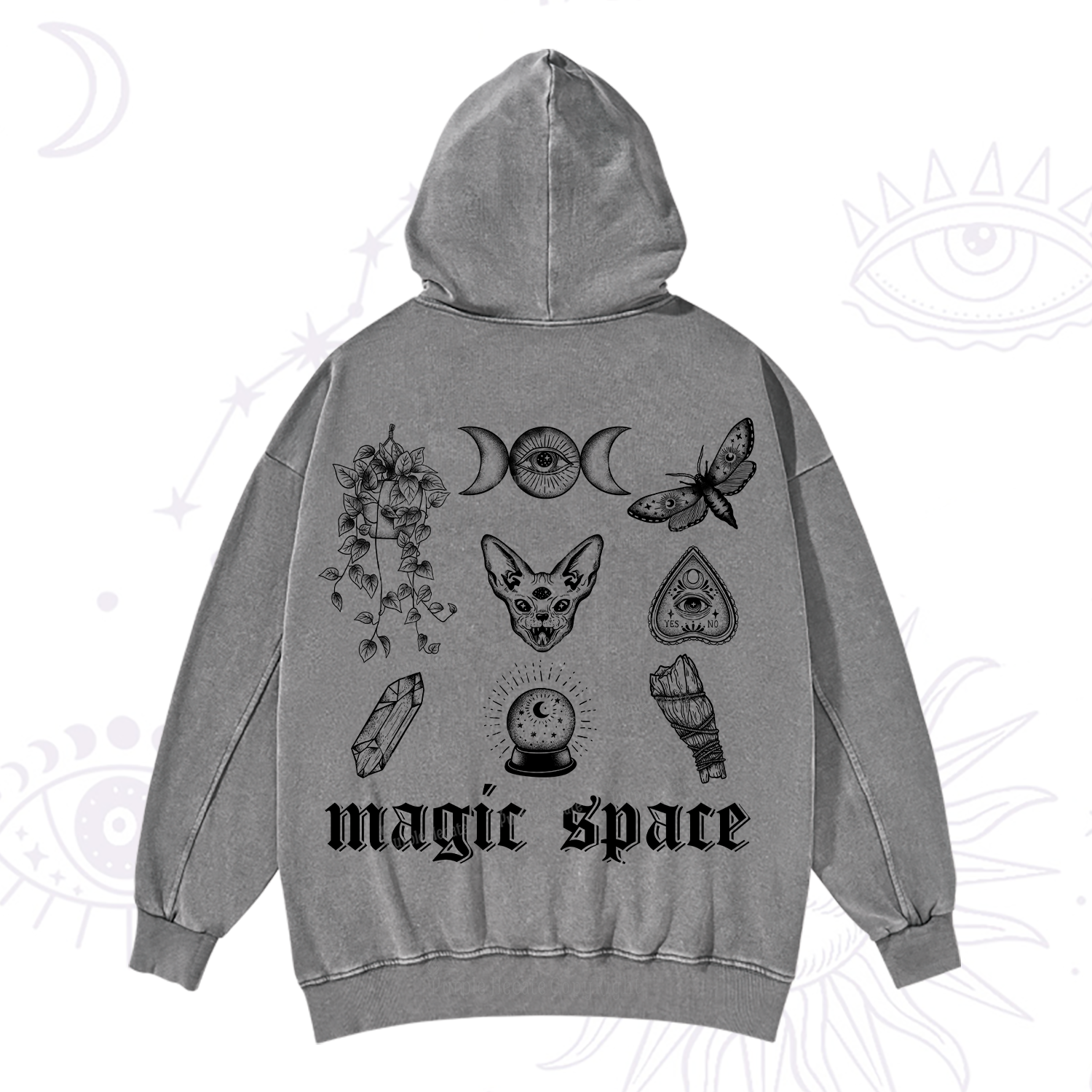 Purplehecate Magic Space Washed Hoodie