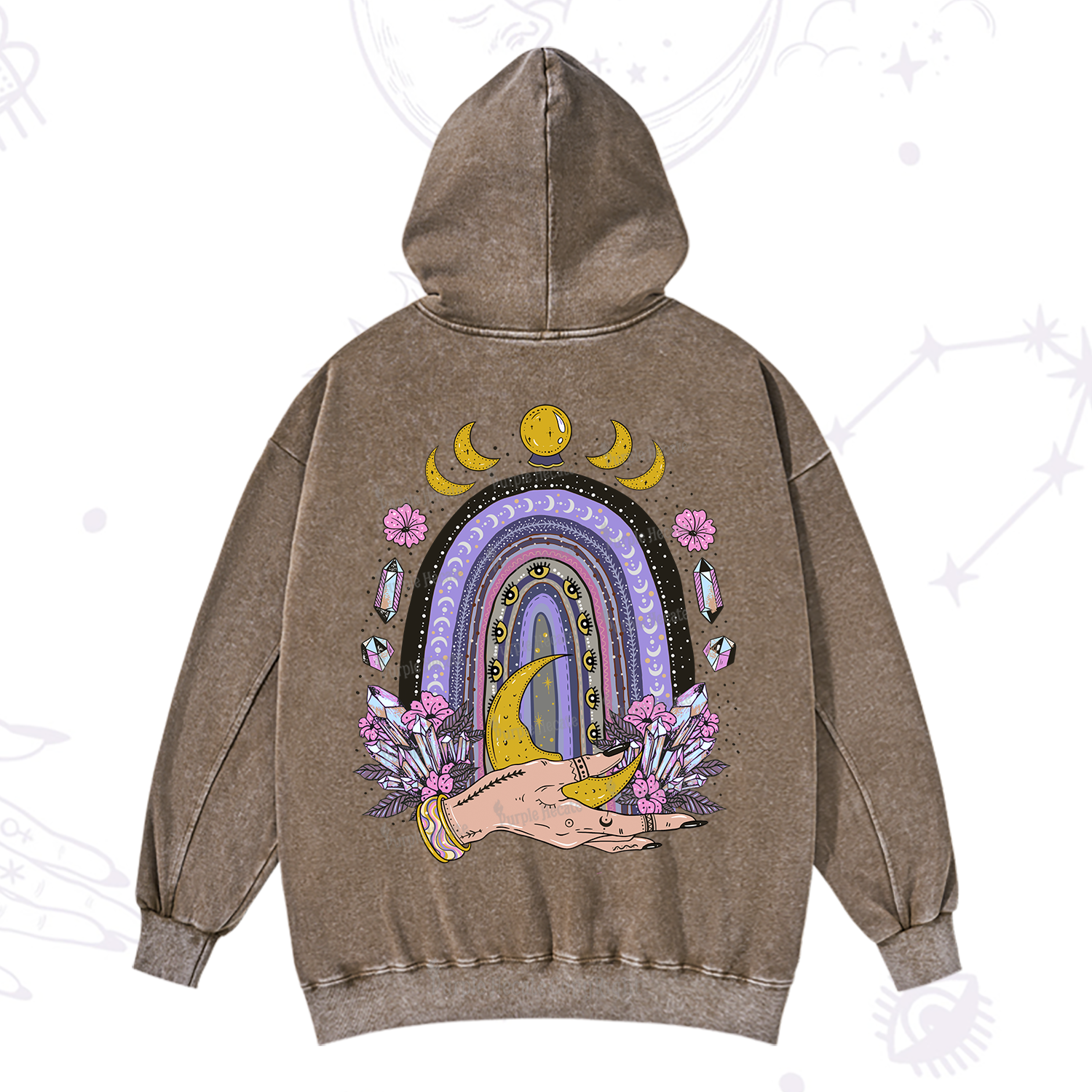 Purplehecate Magic Rainbow Washed Hoodie