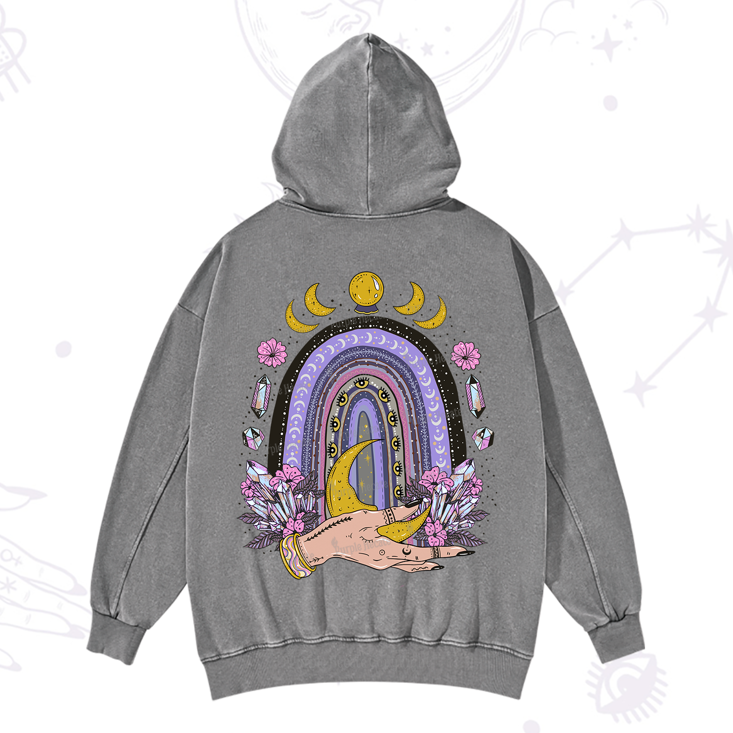 Purplehecate Magic Rainbow Washed Hoodie
