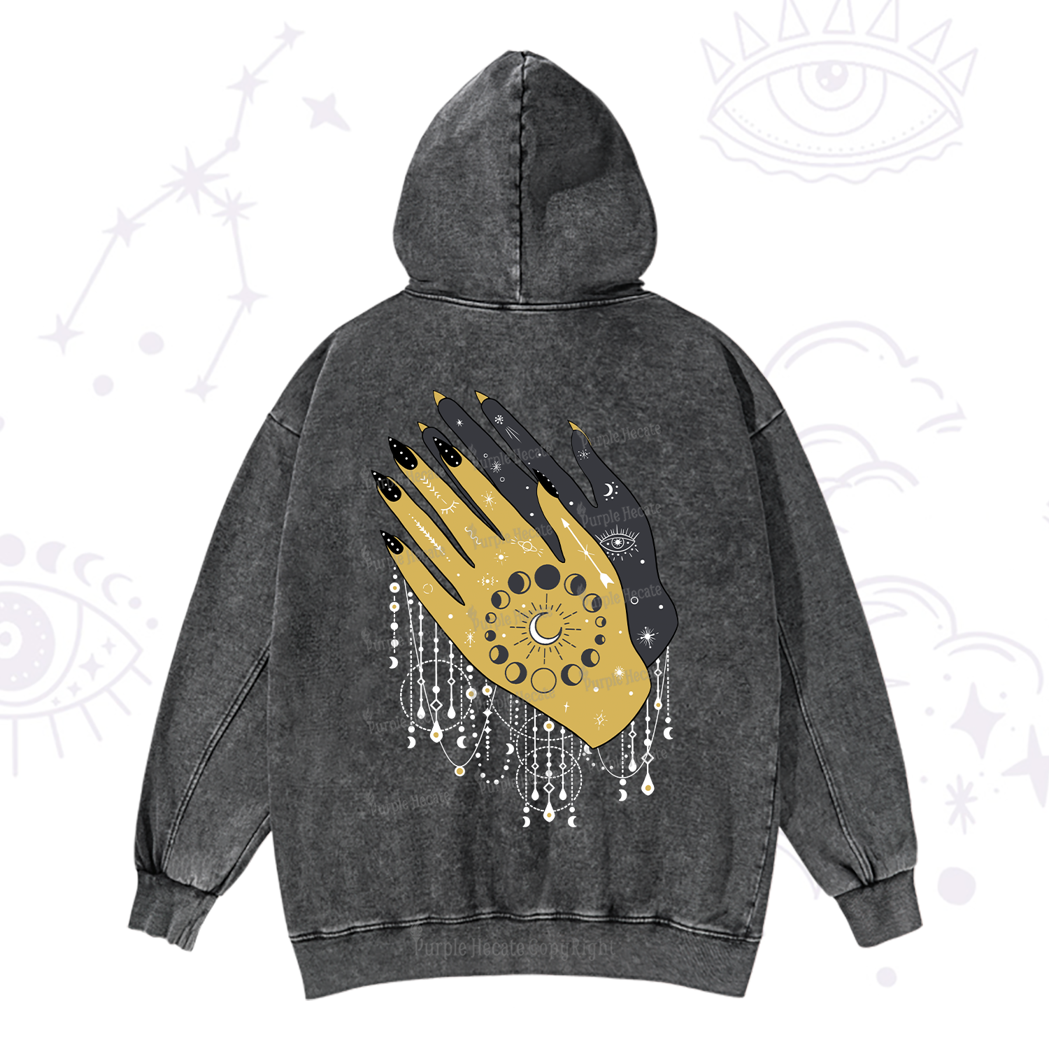 Purplehecate Wash Your Hands Washed Hoodie