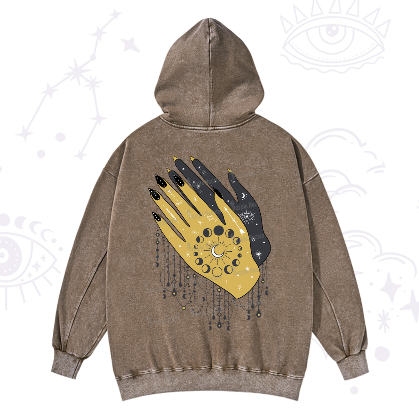 Purplehecate Wash Your Hands Washed Hoodie