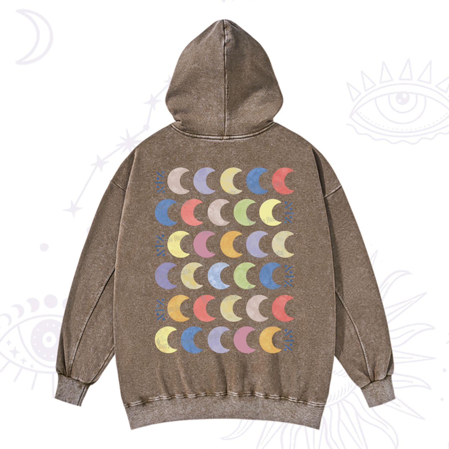 Purplehecate Every Phase Of Me Washed Hoodie