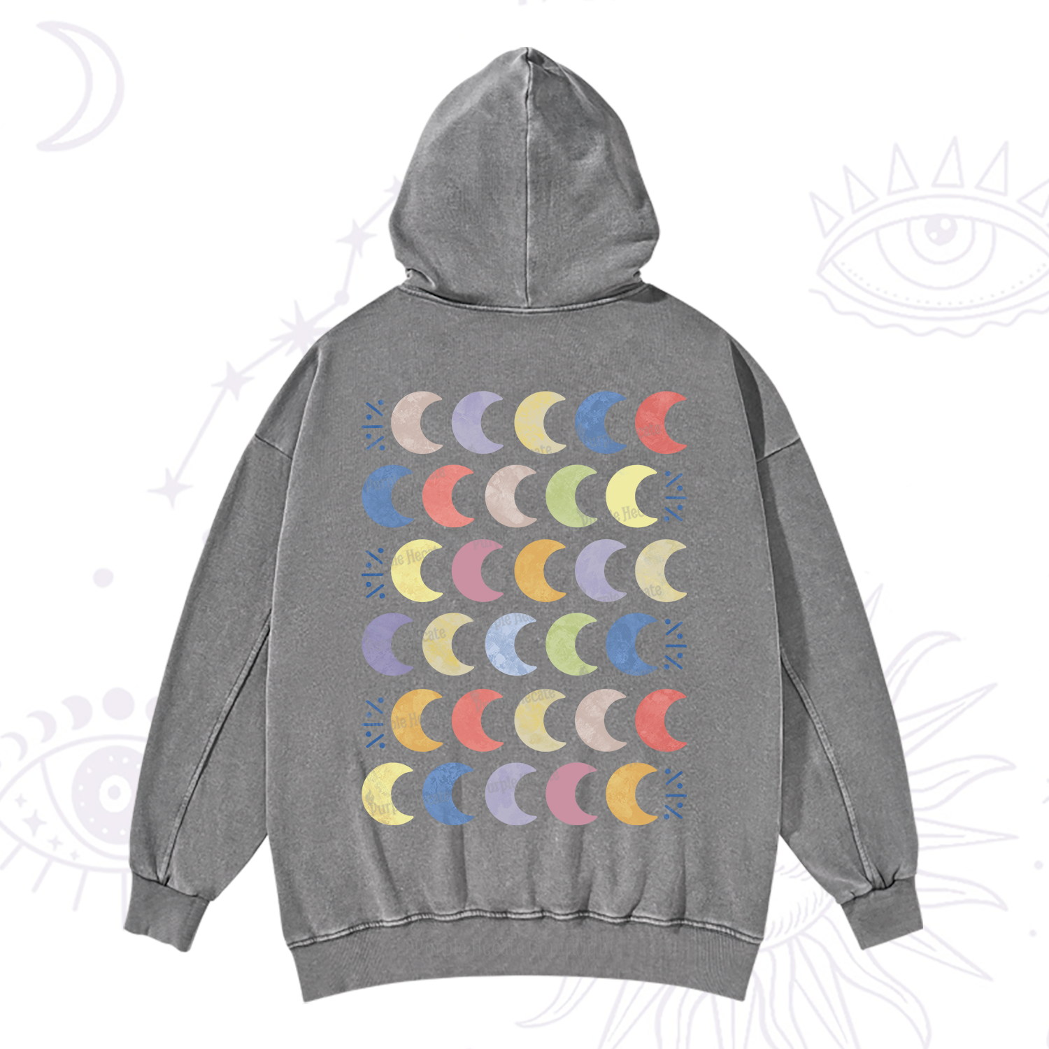 Purplehecate Every Phase Of Me Washed Hoodie