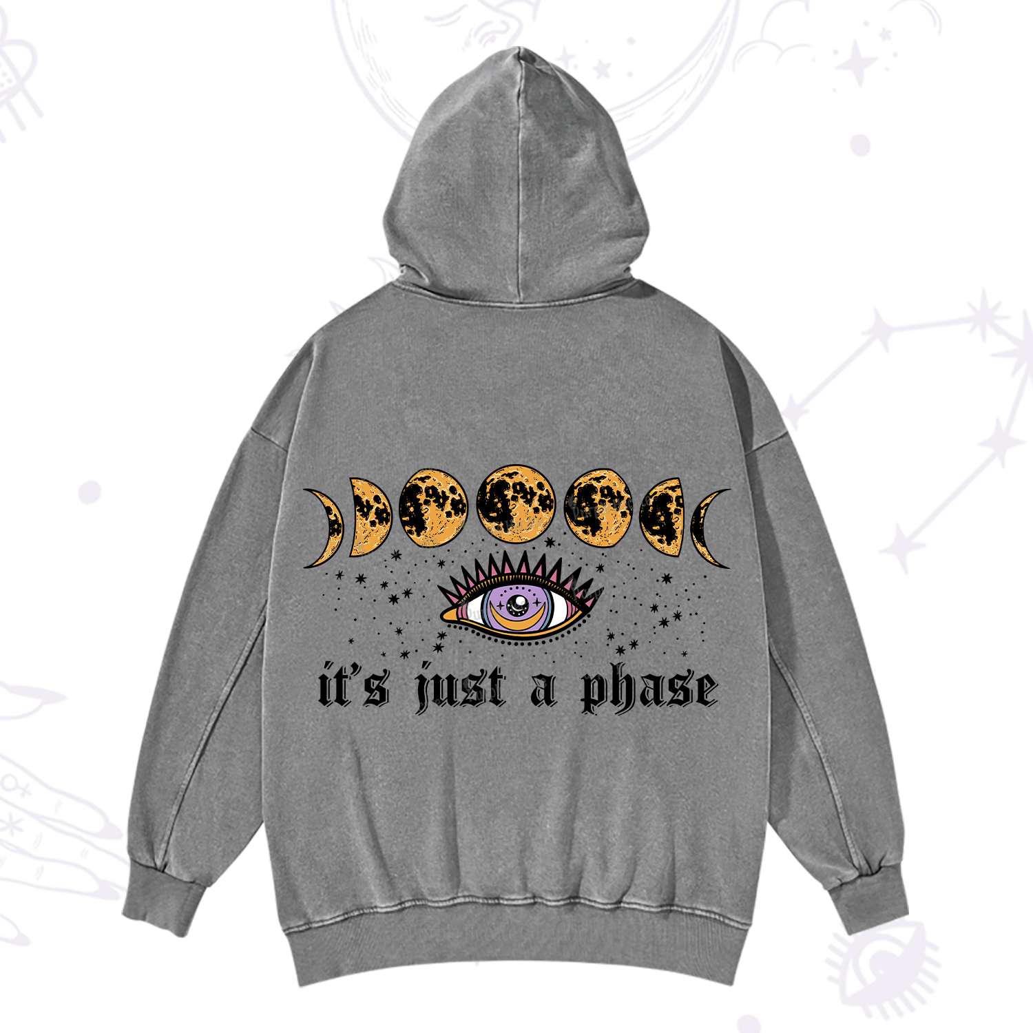 Purplehecate It's Just A Phase Washed Hoodie