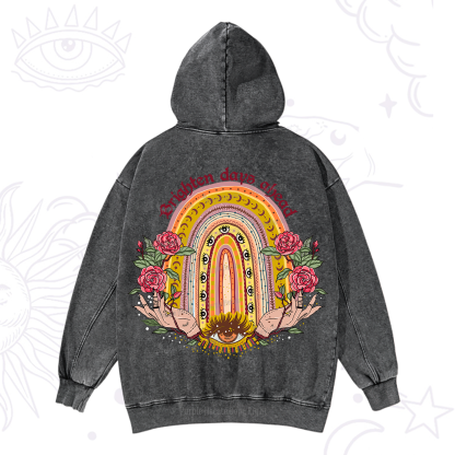 Purplehecate Brighten Days Ahead Washed Hoodie