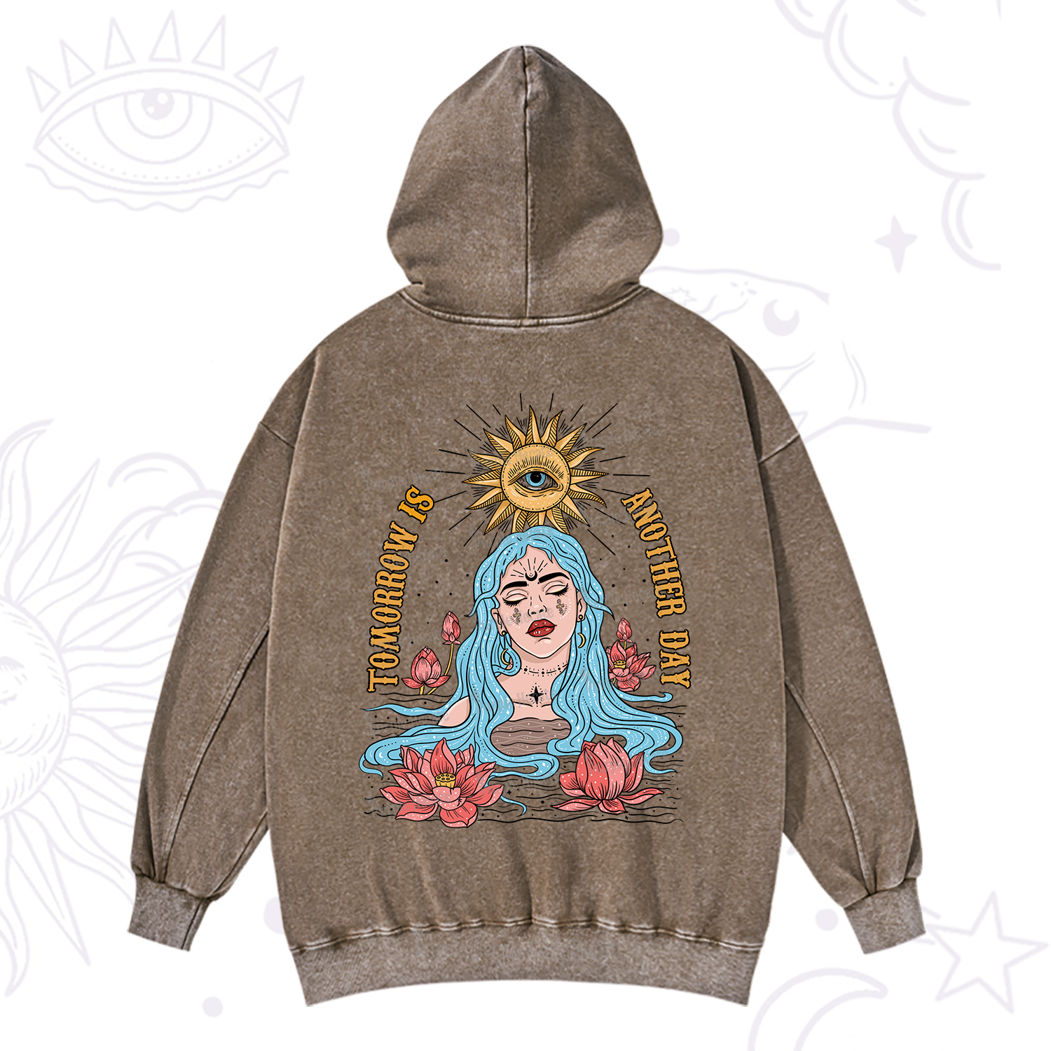 Purplehecate Tomorrow Is Another Day Washed Hoodie