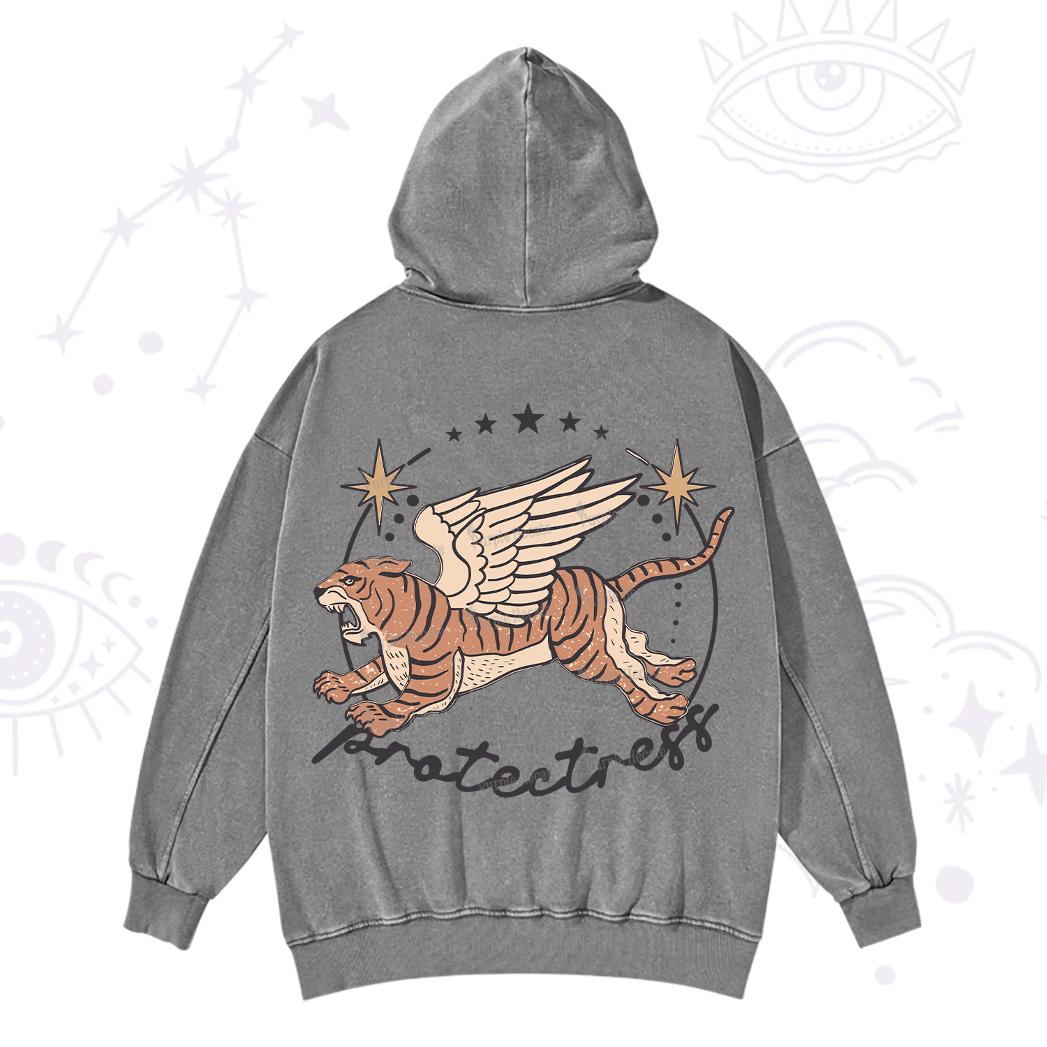 Purplehecate Protectress Washed Hoodie