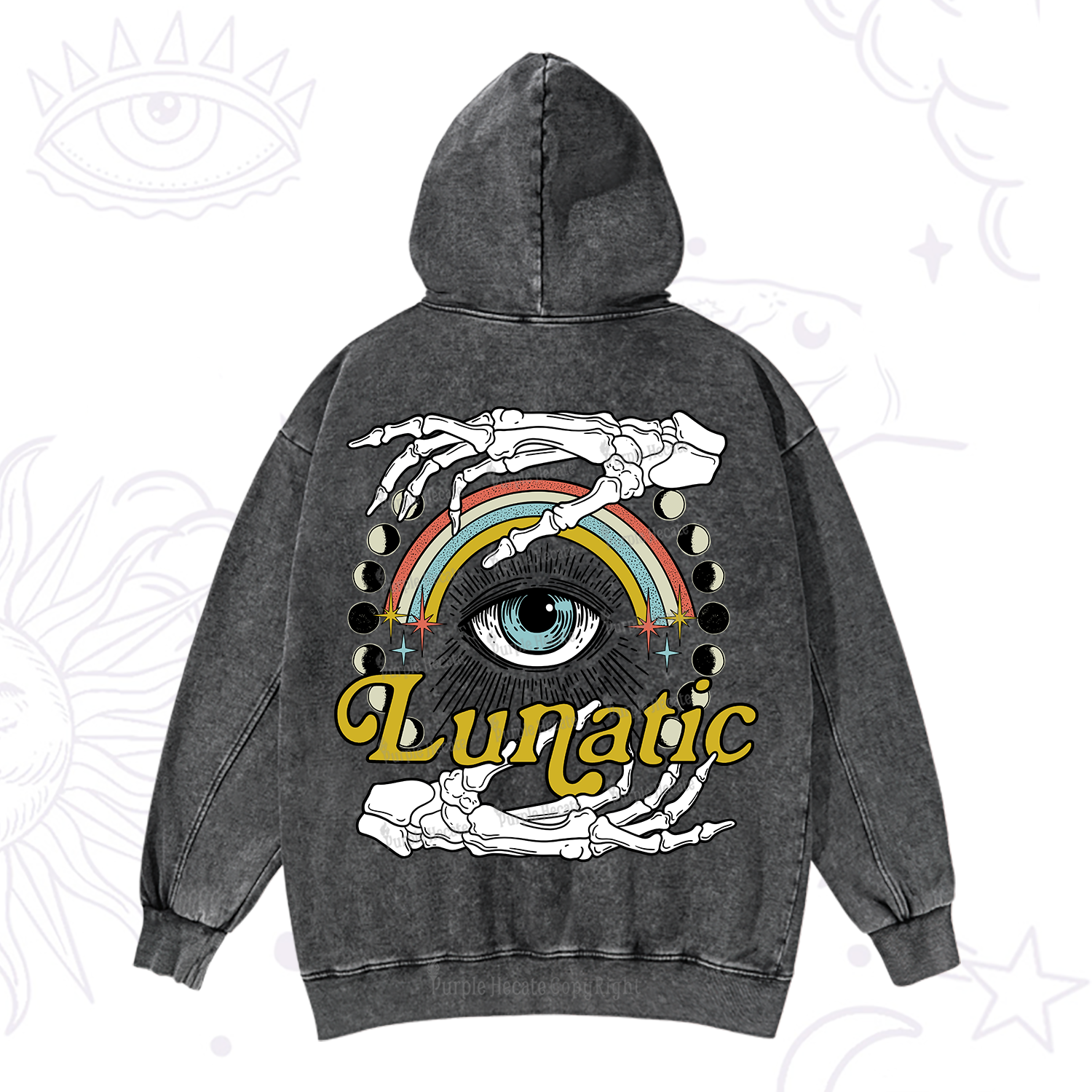 Purplehecate Lunatic Washed Hoodie