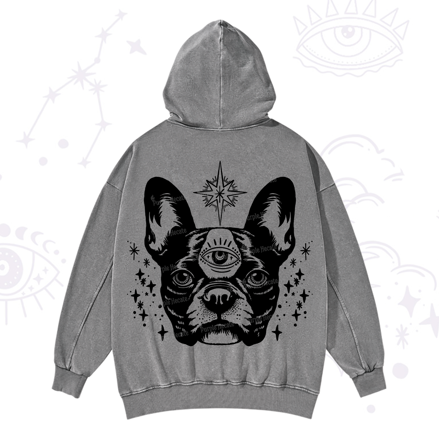 Purplehecate Like A Boss Washed Hoodie