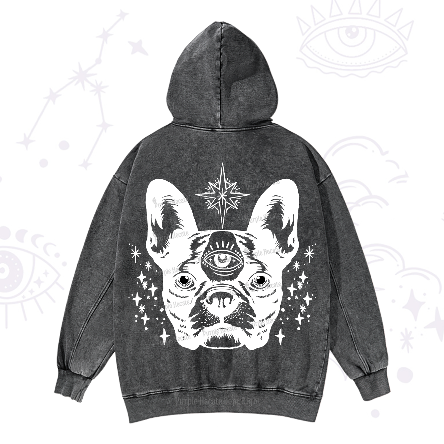 Purplehecate Like A Boss Washed Hoodie