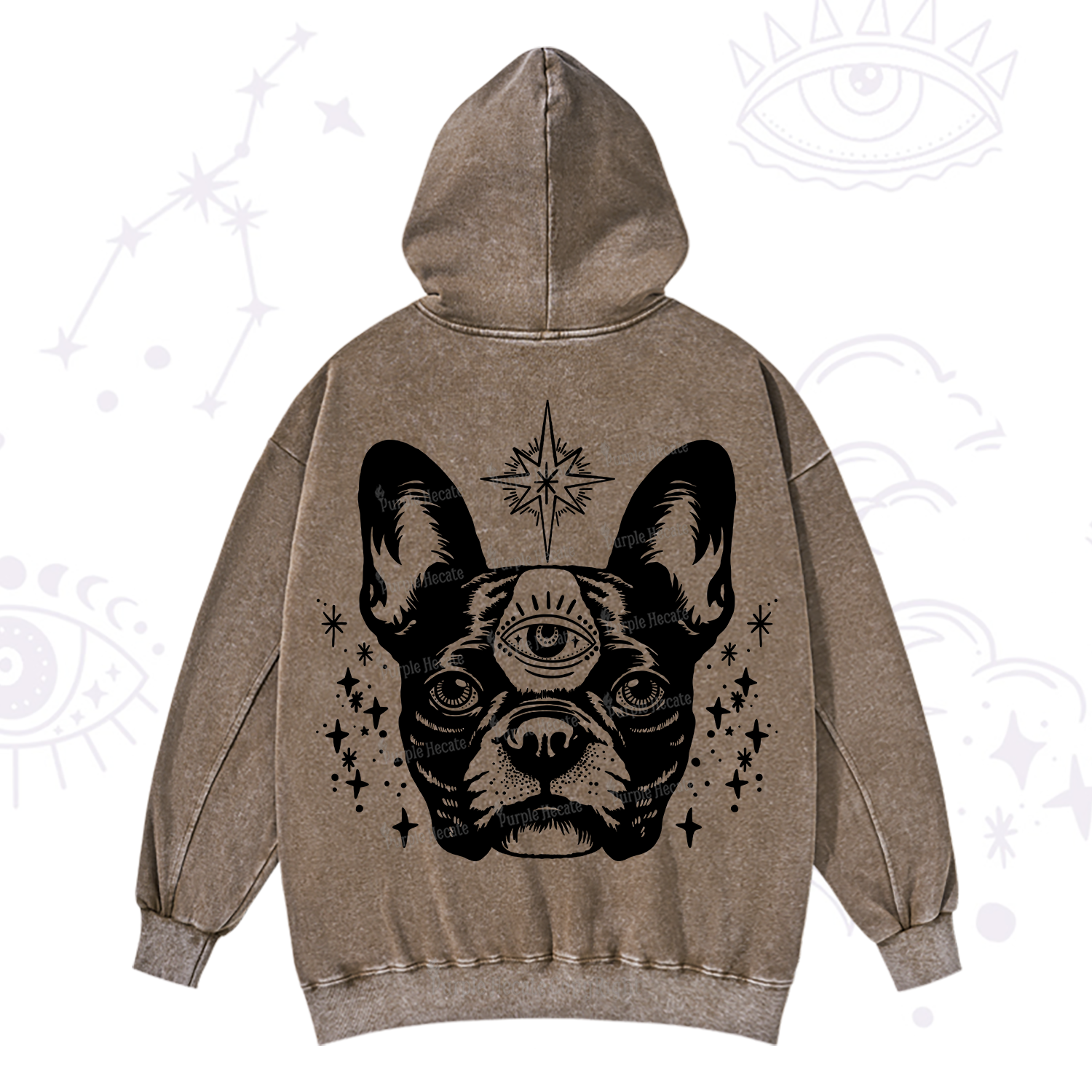 Purplehecate Like A Boss Washed Hoodie